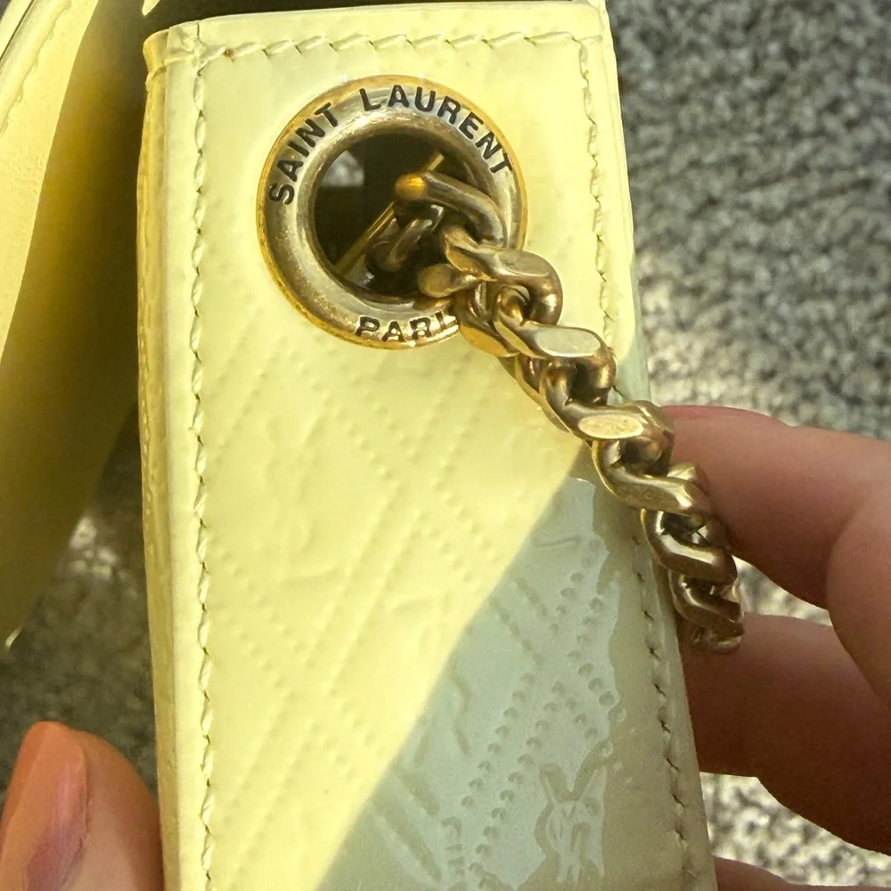 YSL butter yellow shoulder bag Kate 99 - Picture 6 of 11
